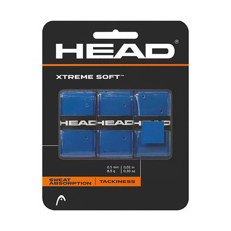Head Extreme Soft Overgrip Tennis Grip ( Blue, 3pcs ) | Noah Sports