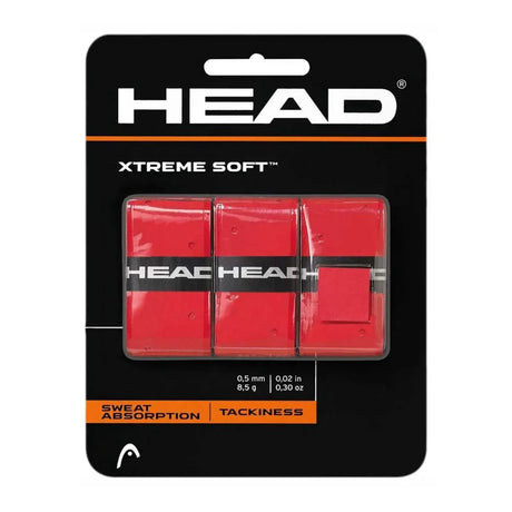 Head Extreme Soft Overgrip Tennis Grip ( Red, 3pcs ) | Noah Sports