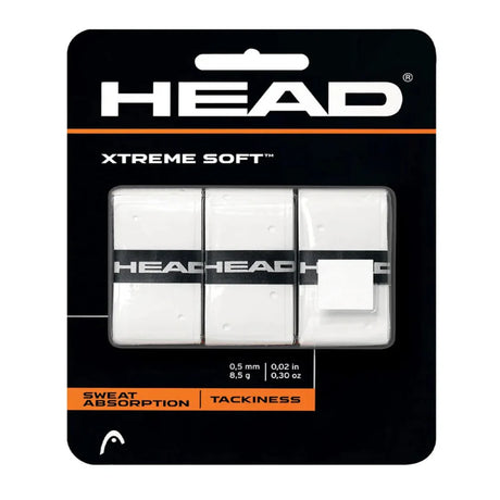 Head Extreme Soft Overgrip Tennis Grip ( White, 3pcs ) | Noah Sports