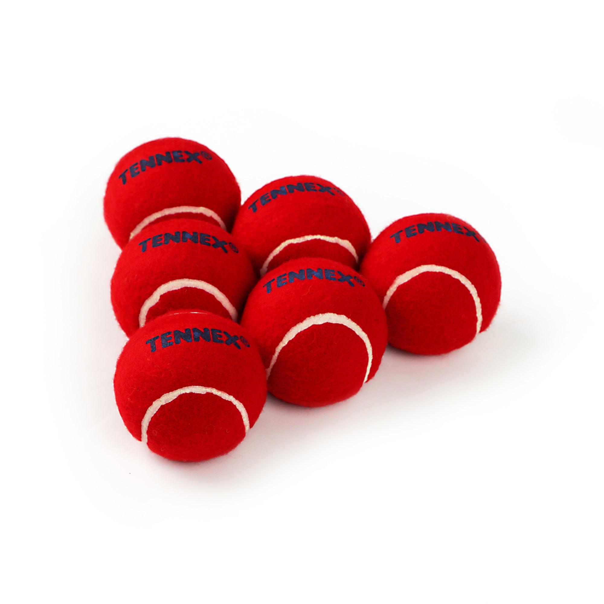 Cricket Tennis Ball Soft/Light Weight (Pack of 6) - Underarm Bowling