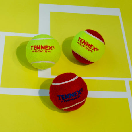 Cricket Tennis Ball Premier Heavy Weight (Pack of 6) - Small Ground Overarm