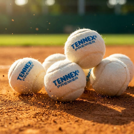 Cricket Tennis Ball Premier Light Weight (Pack of 6) - Turf / Box Cricket Underarm | Tennex