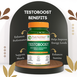 Testoboost Herbal Vitality & Stamina Tablets for Men | 60 Tabs