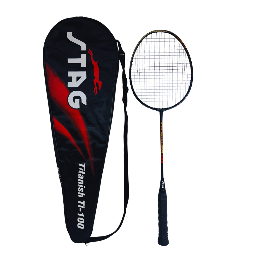 STAG GLOBAL Titanish TI-100 Badminton Racket | Lightweight & Durable | Power & Control | Professional Design