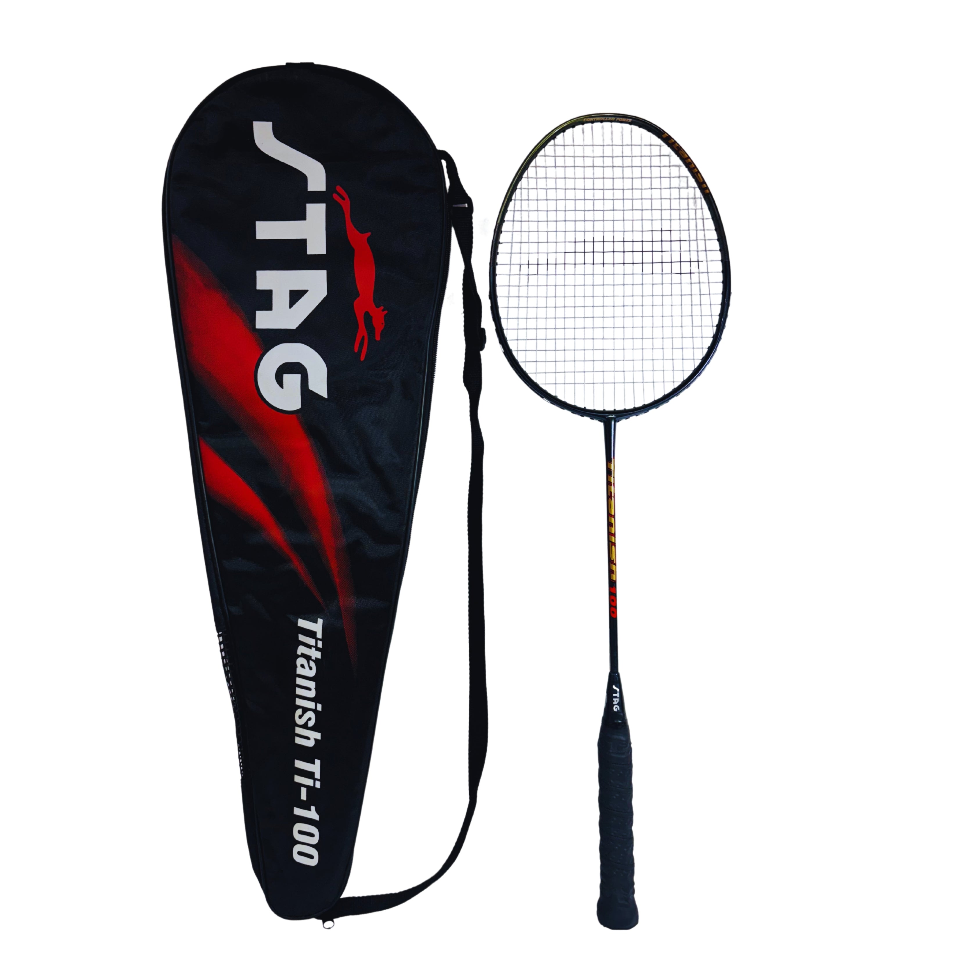 STAG GLOBAL Titanish TI-100 Badminton Racket | Lightweight & Durable | Power & Control | Professional Design