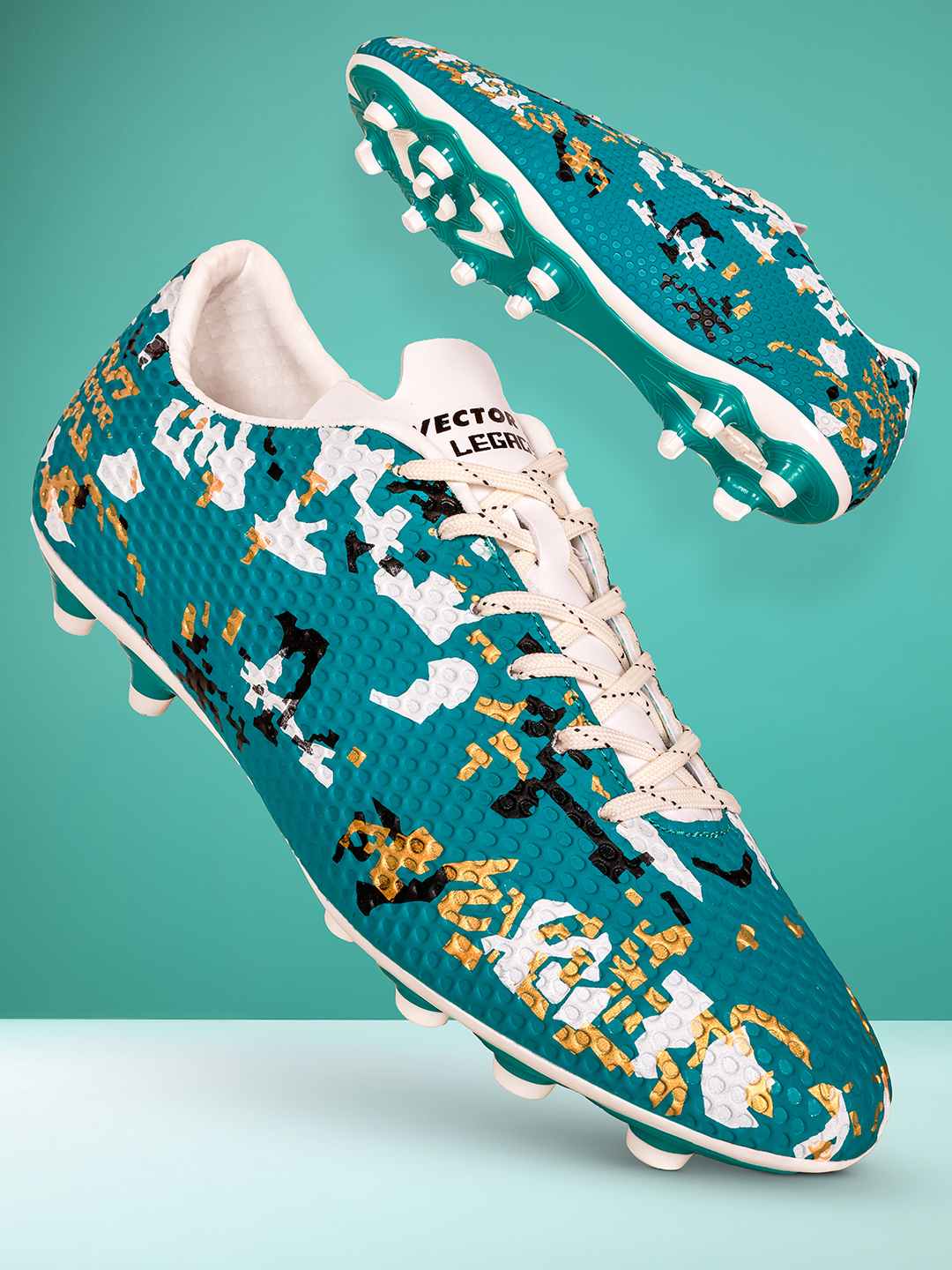 Vector X legacy 3D Texture Imported TPU Fusing Upper with Electroplating Sole Football Shoes