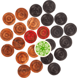 Cosco Carrom Borad Coins 3-in-1 Set TRIO - Cosco Carrom Equipment