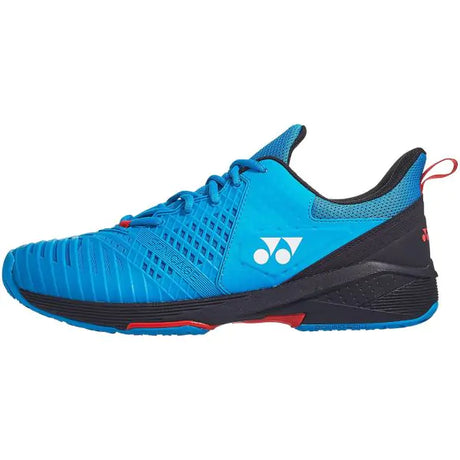 Yonex Power Cushion Sonicage 3 Men's Tennis Shoes (Blue/Black) | Noah Sports