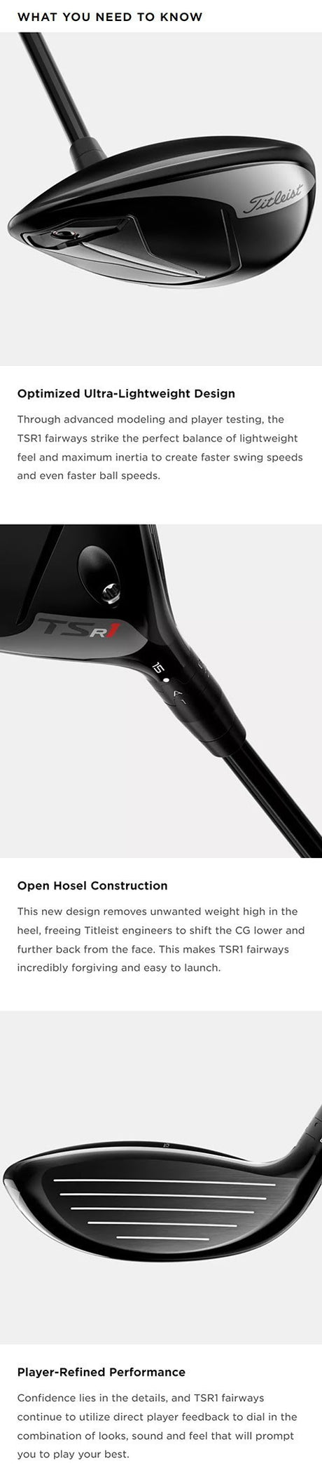 Titleist TSR1 Fairway Wood