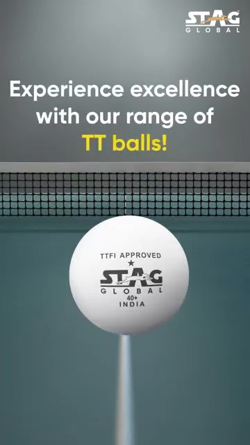 STAG GLOBAL 2 Star Plastic Table Tennis Ball White Available Pack Of 12 ,30, 72, 90