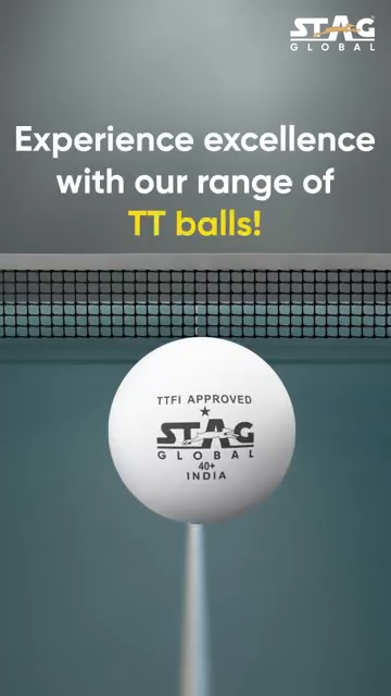 STAG GLOBAL 2 Star Plastic Table Tennis Ball White Available Pack Of 12 ,30, 72, 90