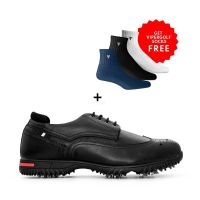 Viper Golf Men's Tour Pro MD Spiked Golf Shoes - Black (With Offer)