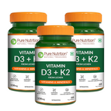 Vitamin D3 + K2 from Lichen  Bone, Heart & Calcium Support | 60 Tablets