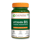 Vitamin B1 (Thiamine) Capsules 120 Count  Energy Metabolism & Nerve Health - Nutrition by Pure Nutrition