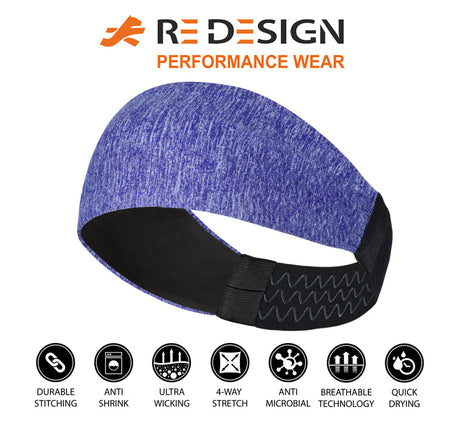Sports Headband For Men and Women (Violet Heather)