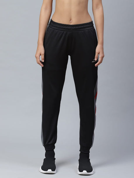 Alcis Women Black Solid Slim Fit Joggers | Alcis