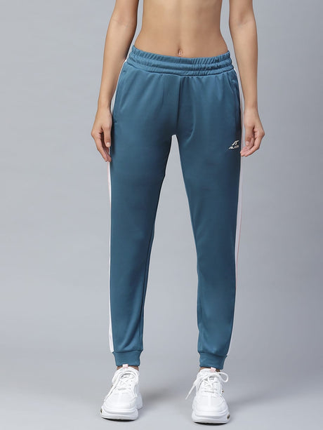 Alcis Women Teal Green Solid Slim Fit Joggers | Alcis