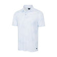 Greg Norman Men's Digital Fin Ultra-Stretch Polo -  White Cloud