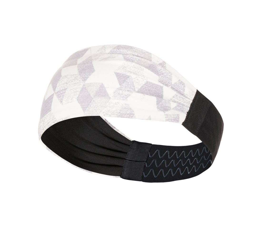 Sports Headband For Men and Women (White Geometry)