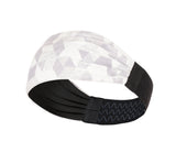 Sports Headband For Men and Women (White Geometry)