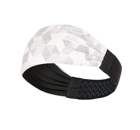 Sports Headband For Men and Women (White Geometry)