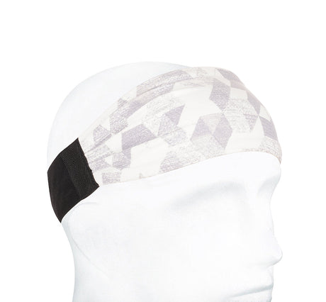 Sports Headband For Men and Women (White Geometry)