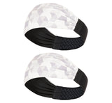 Sports Headband For Men and Women (White Geometry)