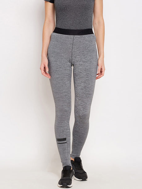 Alcis Women Solid Grey Tights | Alcis