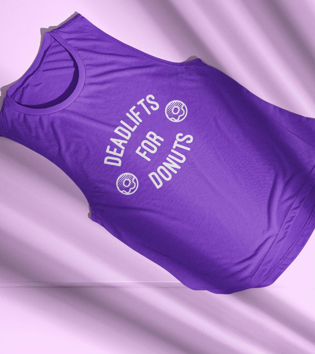 Women's Deadlift for Donuts Muscle Tank (purple)