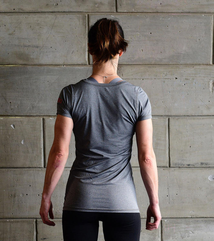 Women's Running Graphics T-shirt (Grey)