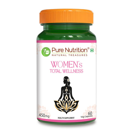 Women's Total Wellness Supplement - 60 Vegetarian Capsules | Supports Overall Health and Vitality for Women