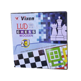 VIXEN CHESS & LUDO WOODEN 19 MM