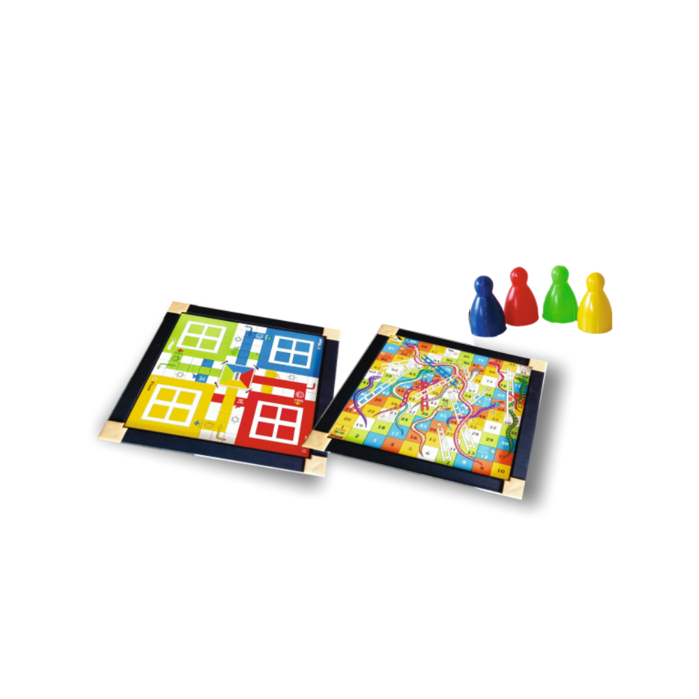 VIXEN LUDO & SNAKE LADDER WOODEN HAPPY TIMES