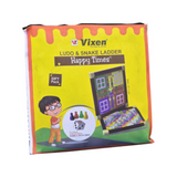 VIXEN LUDO & SNAKE LADDER WOODEN HAPPY TIMES
