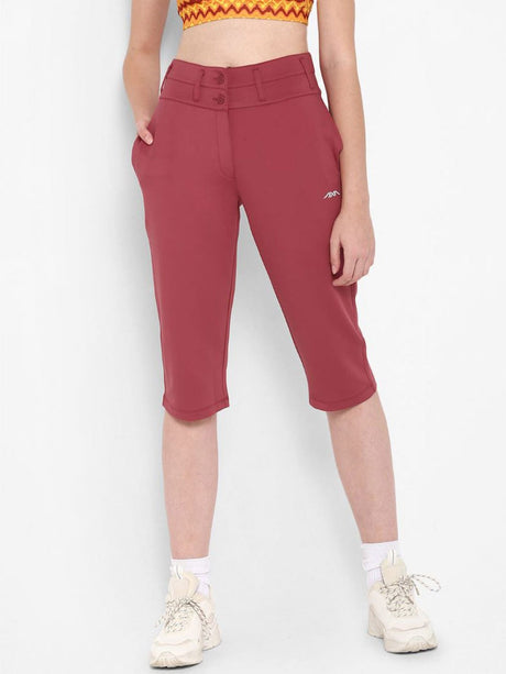 Alcis Women Solid Red Tights | Alcis