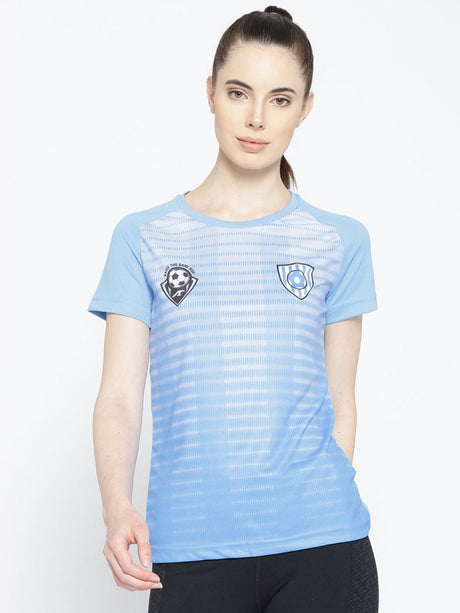 Alcis Womens Blue Soccer T-Shirt WTE5521 | Alcis