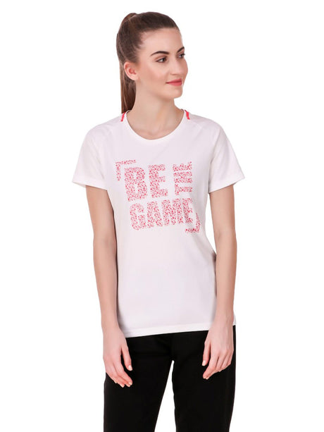 Alcis Women Printed White Tshirts | Alcis