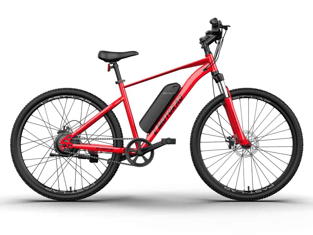 X1 Electric Bike Cherry Red X-Factor Urban Series EMotorad | KIBI SPORTS