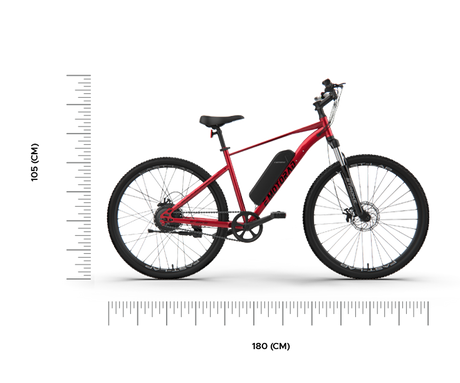 X1 电动自行车樱桃红 X-Factor 都市系列 EMotorad | KIBI SPORTS