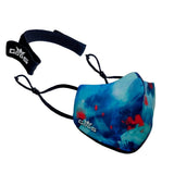 Xator Combat Face Protector Mask - Blue Red Splash