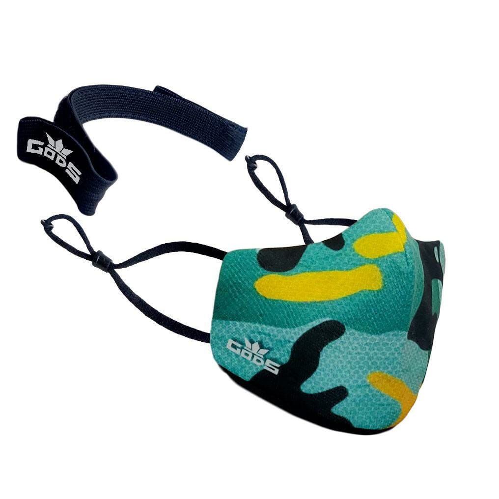 Xator Combat Face Protector Mask - Green Camo