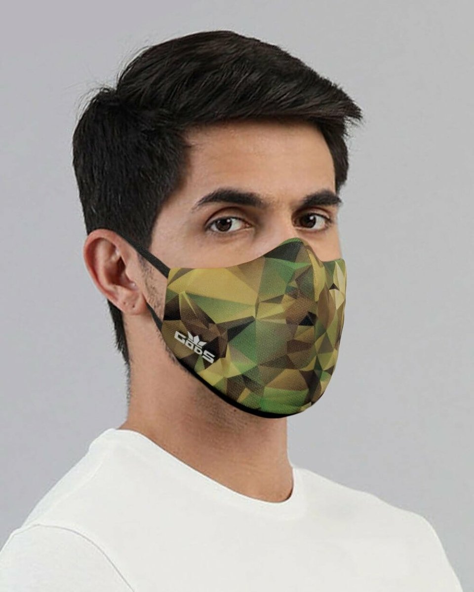 Xator Combat Face Protector Mask - Yellow Camouflage