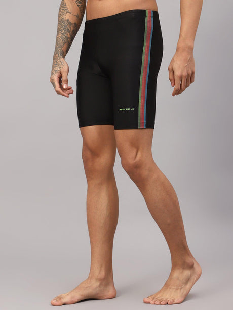 Vector X DIVER-004 Men Printed Swimming Compression Jammer Shorts