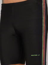 Vector X DIVER-004 Men Printed Swimming Compression Jammer Shorts