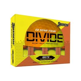 Srixon Q-Star Tour Divide Golf Balls  - Yellow/Orange