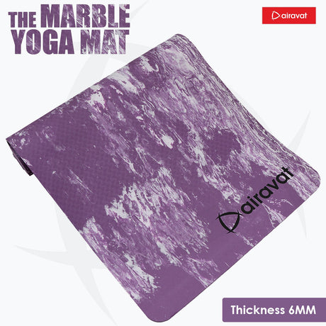 MARBLE 6MM YOGA MAT (PER) WITH BAG