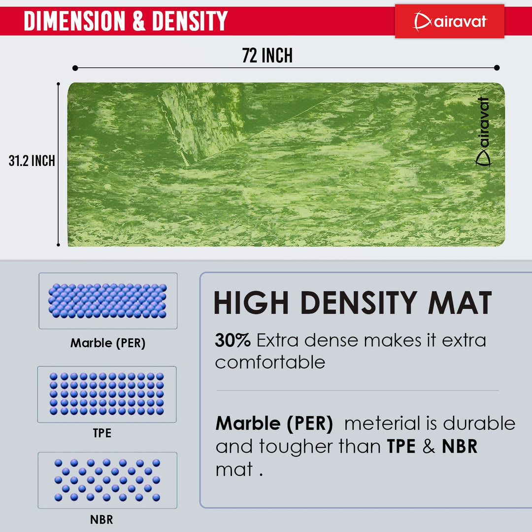 MARBLE 8MM YOGA MAT (PER BROAD)
