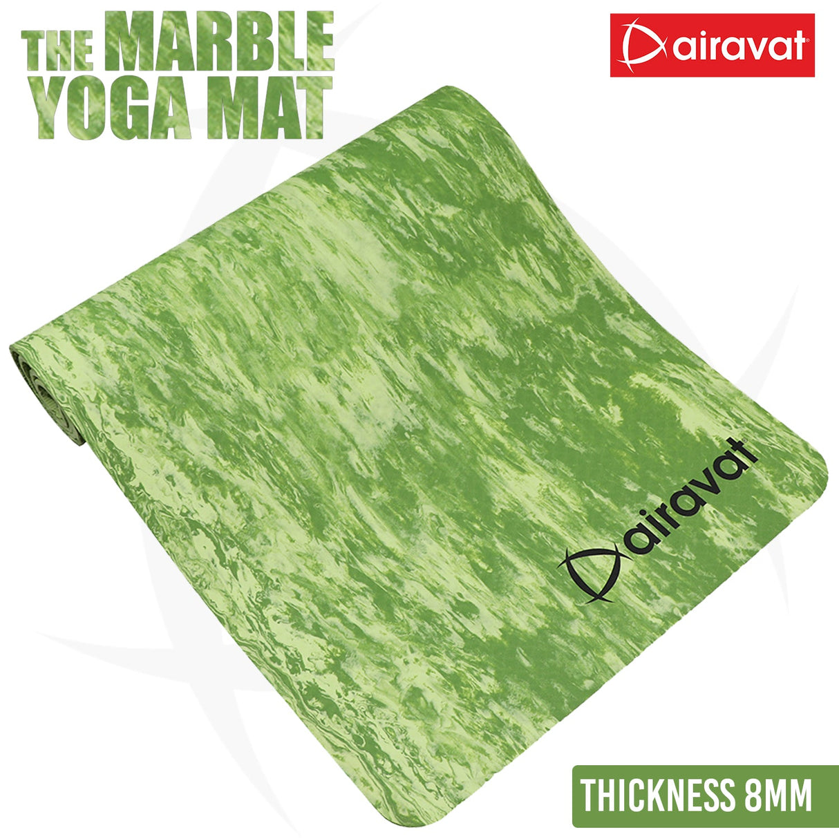 MARBLE 8MM YOGA MAT (PER) WITH BAG