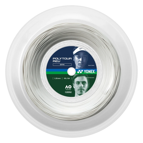 YONEX Poly Tour Rev Tennis String Reel 16L (1.25mm, 200m, White) | Noah Sports