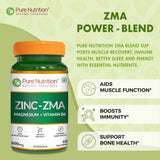 Pure Nutrition ZMA  Zinc, Magnesium & Vitamin B6 Tablets